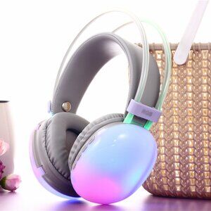 Purple PM860 Your Music Noise Free Wireless V 5.3 RGB Light